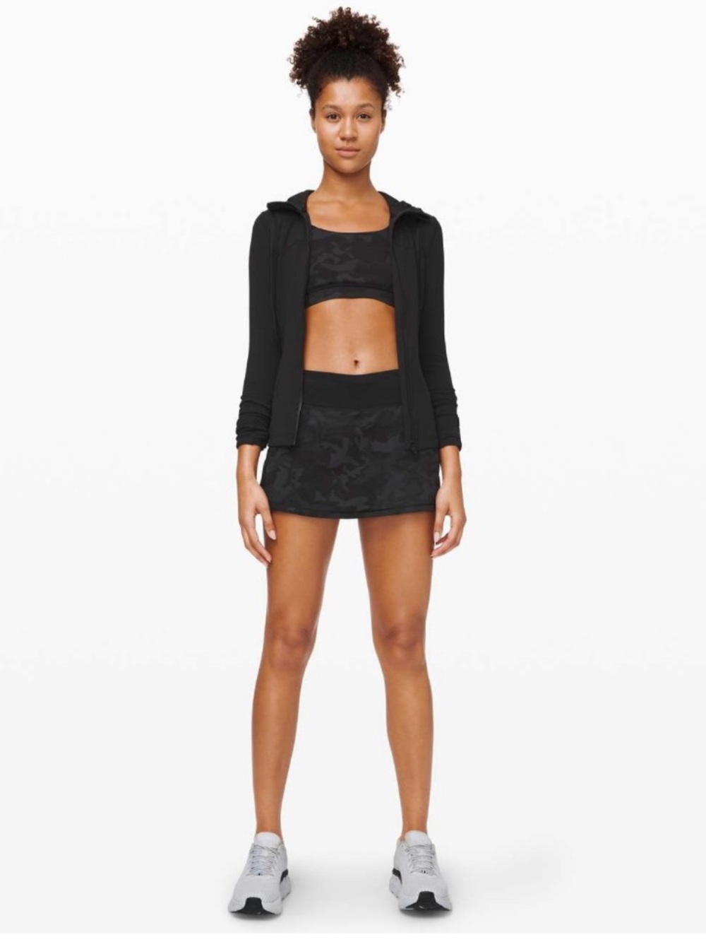 lululemon athletica Black Camo Active Skirt
